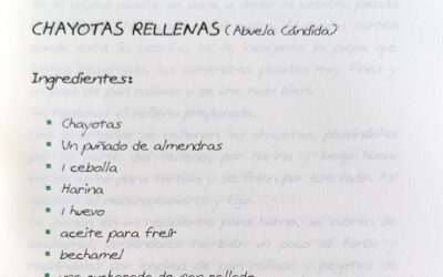 Chayotas rellenas de la abuela Cándida