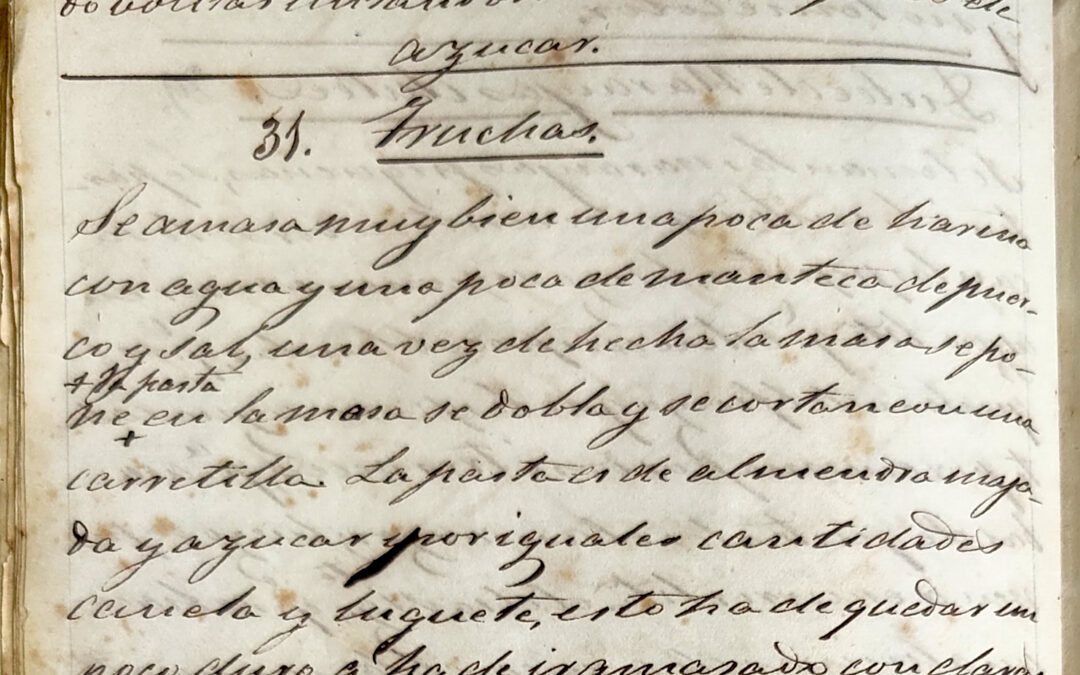 Truchas de almendras, de carne y de tocino